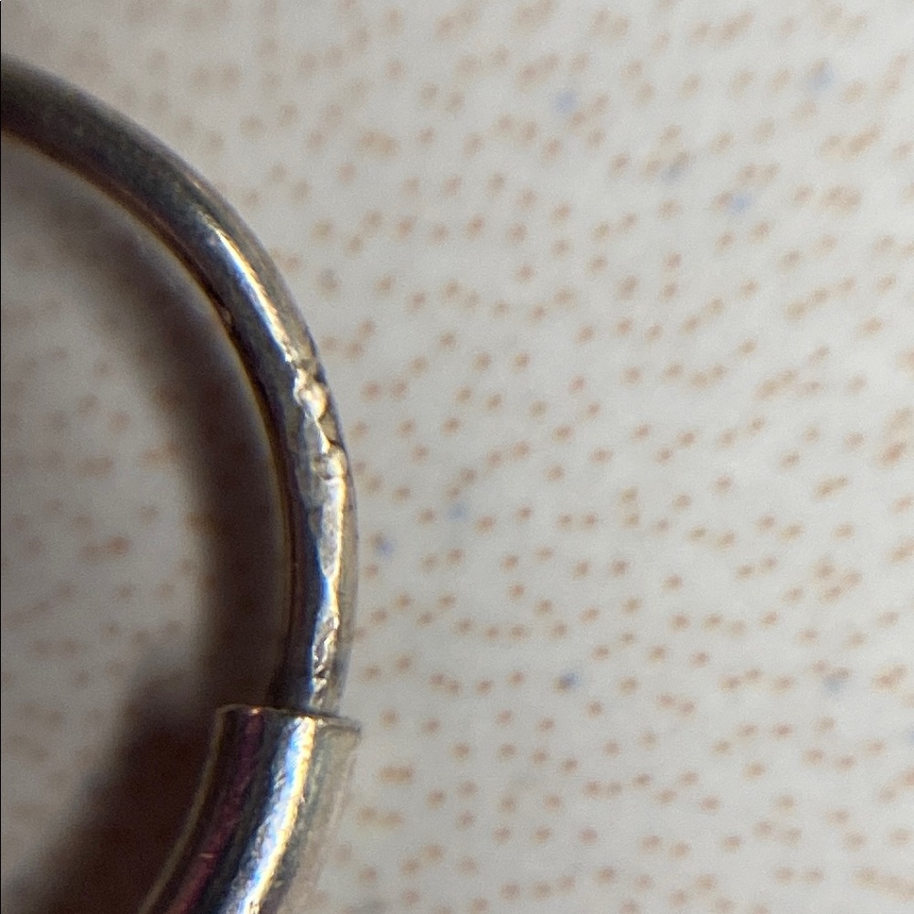 Silver Hoop Earrings Set - Picture 4 of 5